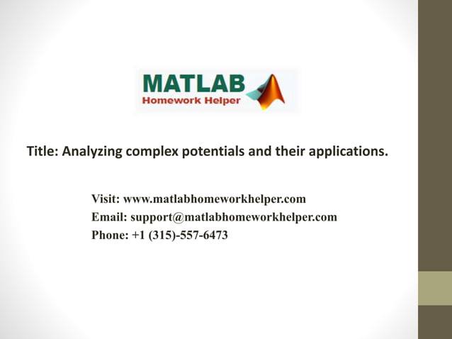 Analyzing Complex Potential MATLAB .pptx