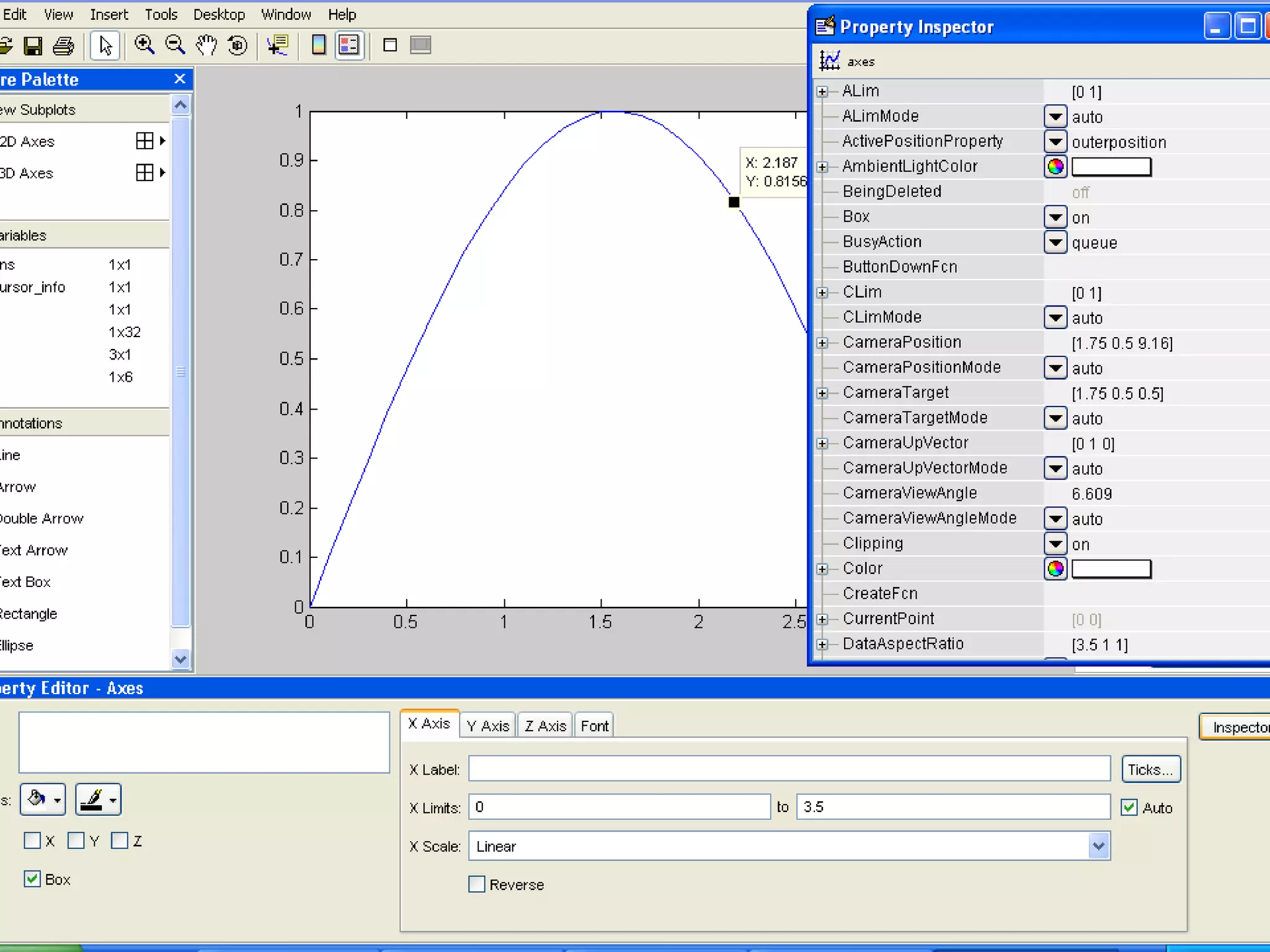 ‫رسم نمودار در ‪MATLAB‬‬
‫ويراست دستي نمودار د ر ‪MATLAB‬‬
 