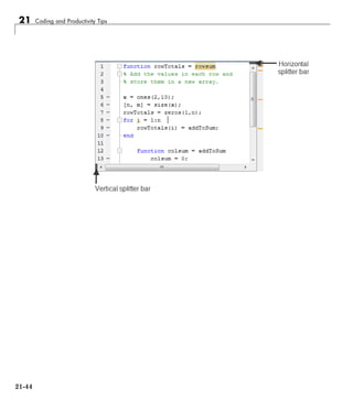 21 Coding and Productivity Tips
21-44
 