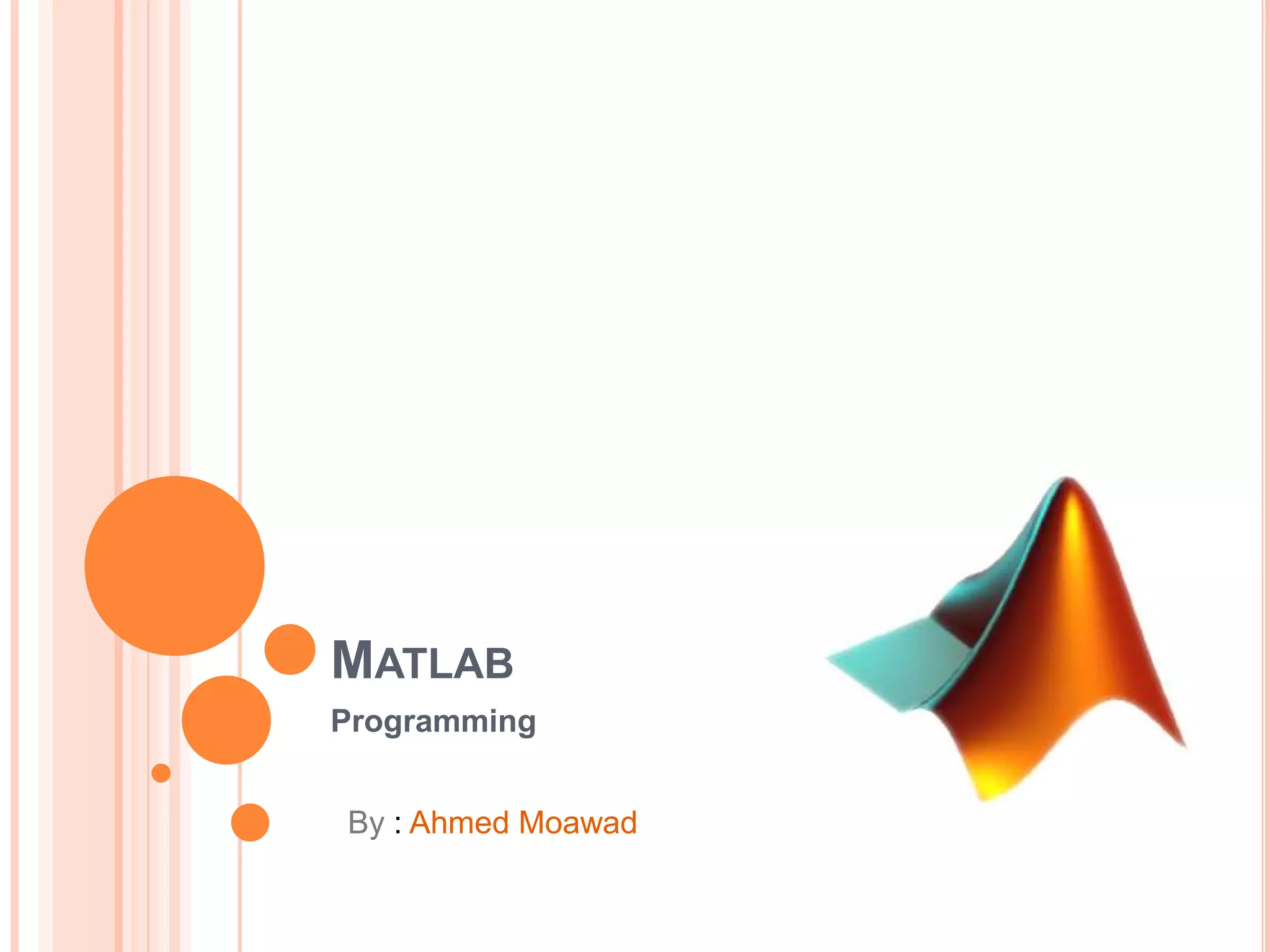 Intro to Matlab programming | PPT