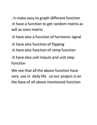 Matlab project | PDF