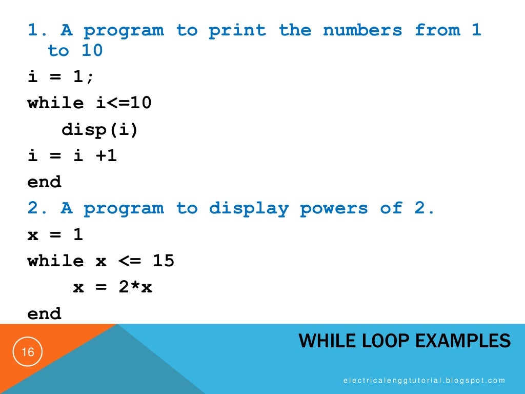 Matlab Script - Loop Control