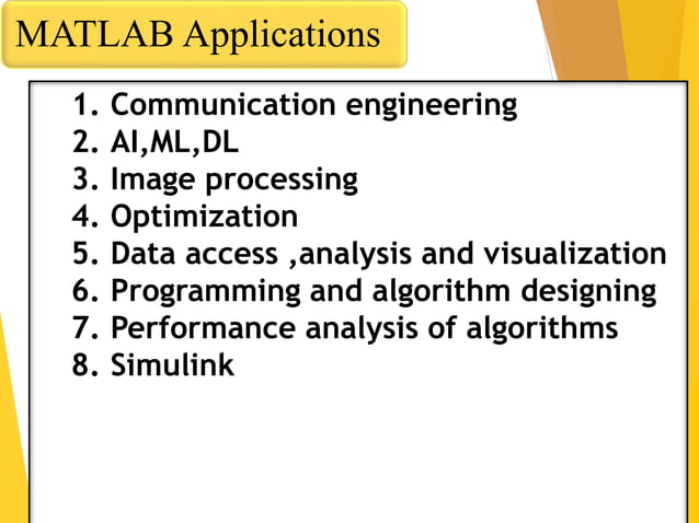 INTRODUCTION TO MATLAB session with notes | PPT