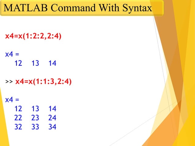 INTRODUCTION TO MATLAB session with notes | PPT