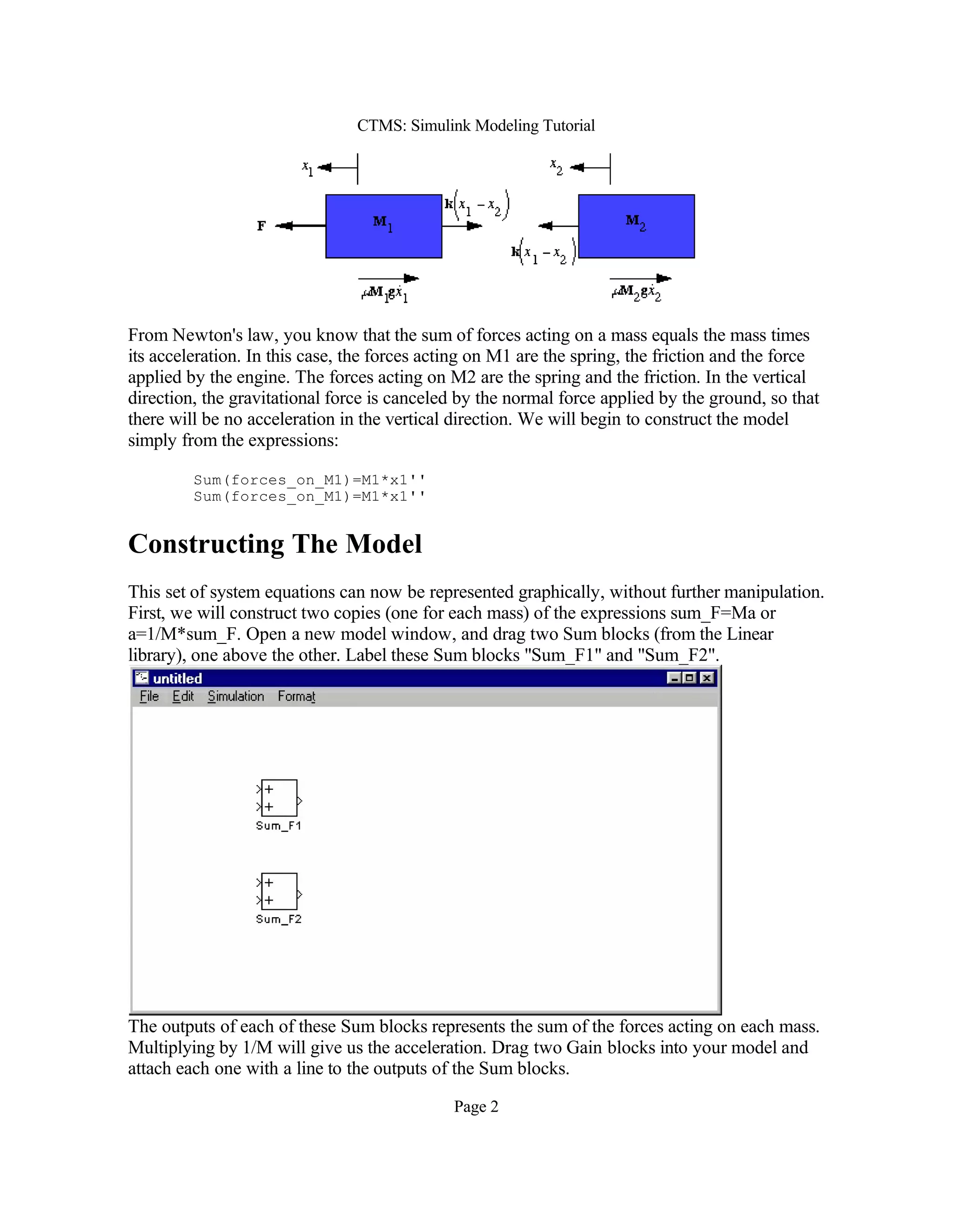 Matlab simulink simulink modeling tutorial - train system | PDF ...