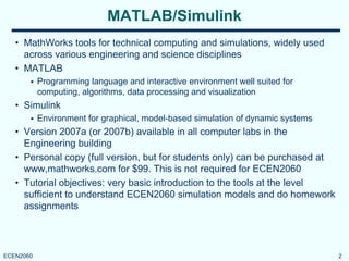 Dynamic Programming Algorithm Matlab/simulink Solver Comprehensive MATLAB and Simulink Tutorial for ECEN2060 Engineering ...