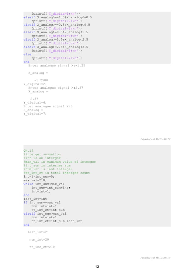 Matlab solved tutorials 2017 june. | PDF