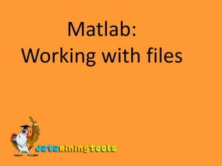Matlab: Working with files 