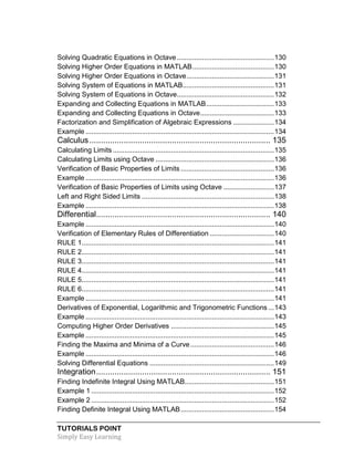 Matlab tutorial | PDF
