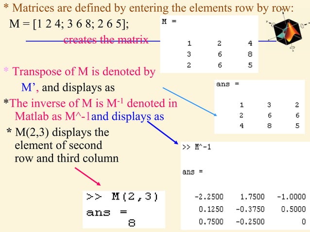 Matlab Tutorial.ppt | Programming Languages | Computing