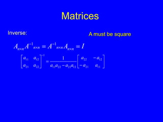 Matlab tutorial and Linear Algebra Review.ppt