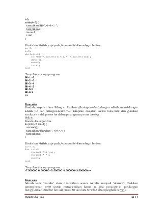 Matlab tutor sns77_utama | PDF