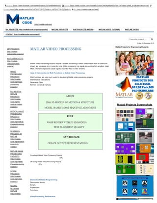 Matlab video processing code | PDF