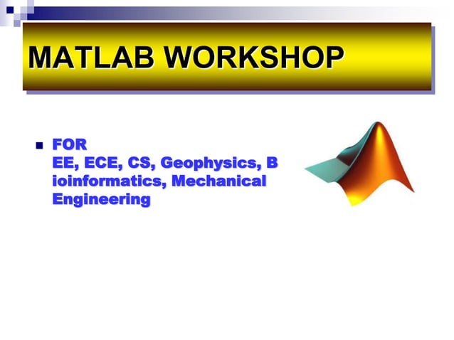 MATLAB & Image Processing | PPTX