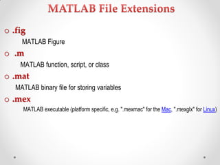 Matlab workshop | PDF