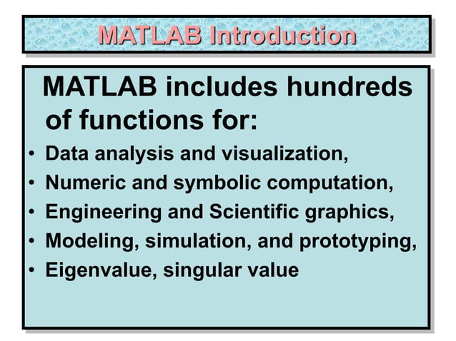 MATLAB workshop lecture 1MATLAB work.ppt