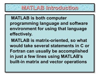 MATLAB workshop lecture 1MATLAB work.ppt