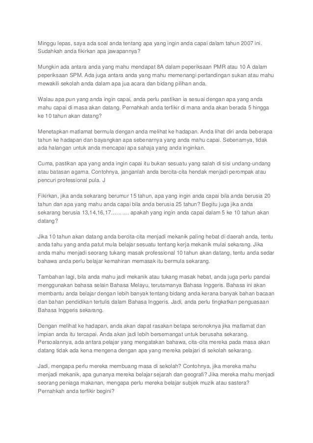 Contoh Karangan Tentang Cita Cita u2013 Belajar