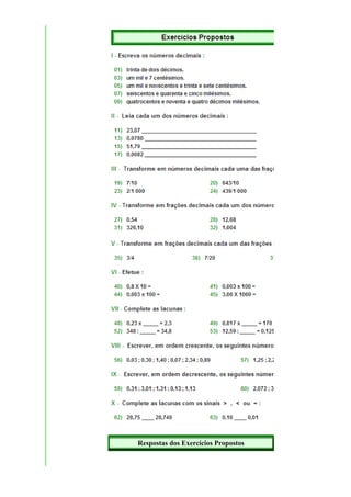 Respostas dos Exercícios Propostos
 