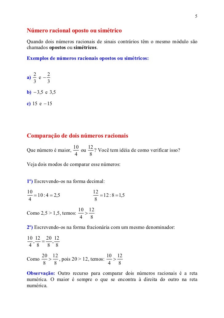 Modulo Ou Valor Absoluto Exercicios Resolvidos 7 Ano