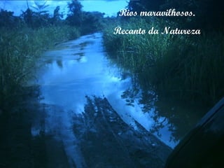 Rios maravilhosos. Recanto da Natureza 