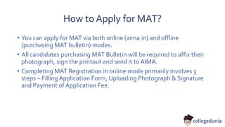 Management Aptitude Test (MAT 2017) | PPTX