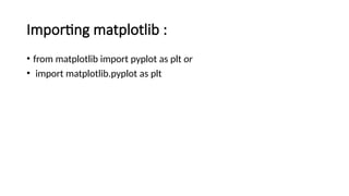 matplotlib _ | PPT