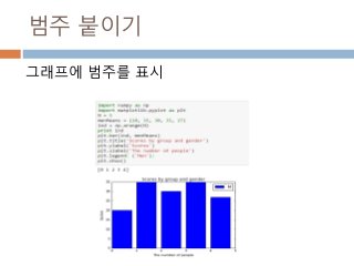 범주 붙이기
그래프에 범주를 표시
 