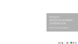 Ch
Ch
Ch
Ch
Ch
Ch
Ch
DT
PSEUDO
RANDOM NUMBER
GENERATION
(IN PYTHON, NUMPY)
177
 