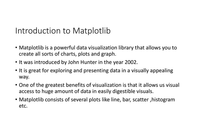 matplotlib fully explained in detail with examples | PDF