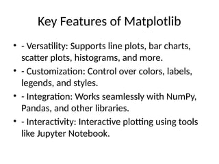Matplotlib_Presentation jk jdjklskncncsjkk | PPT