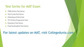 How to prepare for MAT in 1 month? | PPTX