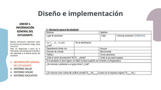 Diseño e implementación
 