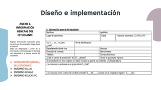 Diseño e implementación
 