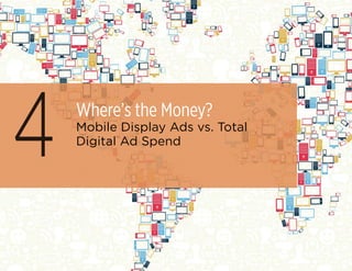 Where’s the Money?
Mobile Display Ads vs. Total
Digital Ad Spend
4
 