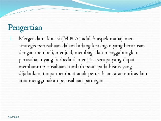 Merger Dan Acqusition