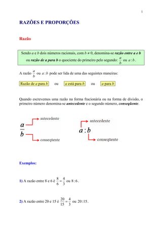 Mat razoes e proporcoes | PDF