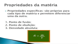 Matéria e energia (Aula 1 e 2) 
