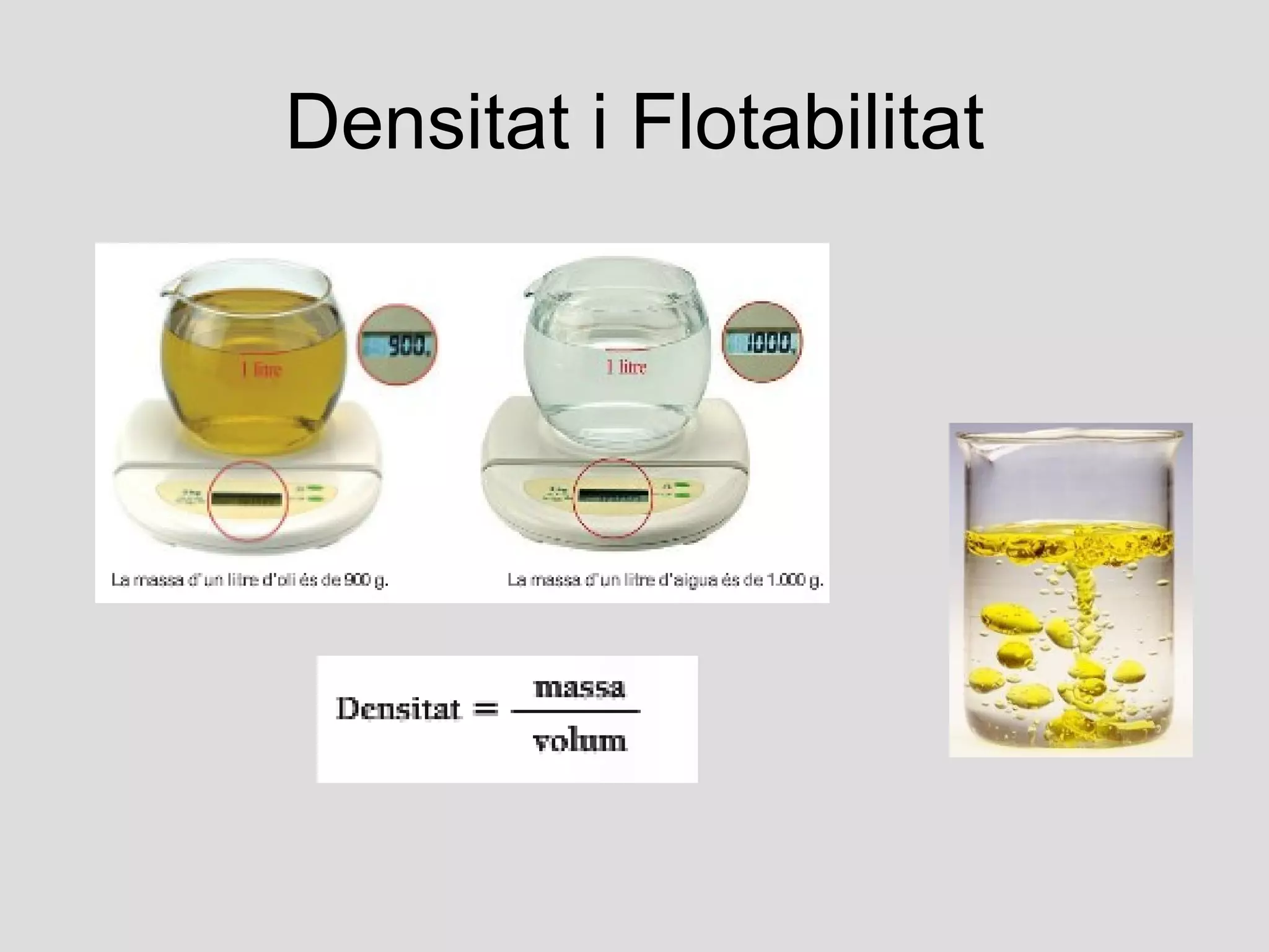 Densitat i Flotabilitat
 