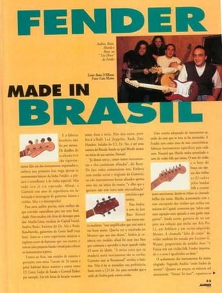 Matéria de Revista - Lançamento Giannini Southern Cross