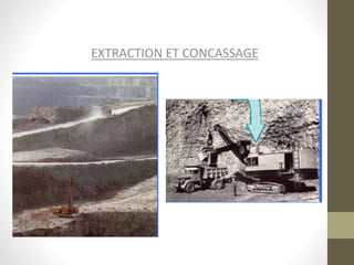 EXTRACTION ET CONCASSAGE
 