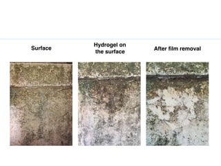 Surface
Hydrogel on
the surface
After film removal
 