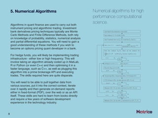 Quant Developer Career Entry Guide | Matrice.co.uk