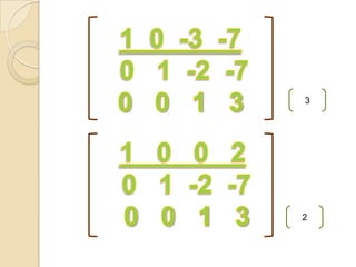 María RomeroRESOLUCION DESistemas de ECUACIONES CON MATRICESPOR EL MÉTODO DE GAUSS.