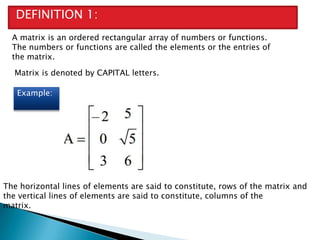 Matrices | PPT