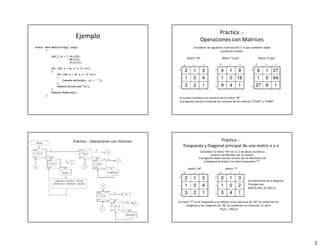 Matrices en C++ | PDF
