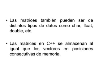 Matrices c++ | PPTX