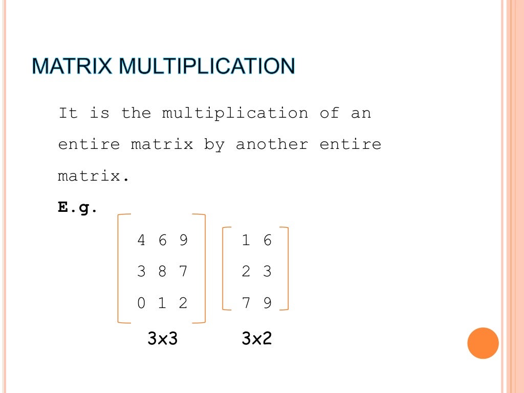 Matrices Discrete Structures