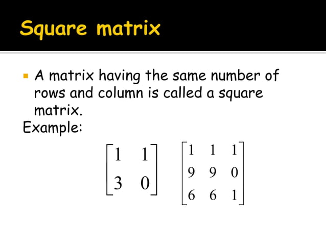 Matrices | PPTX