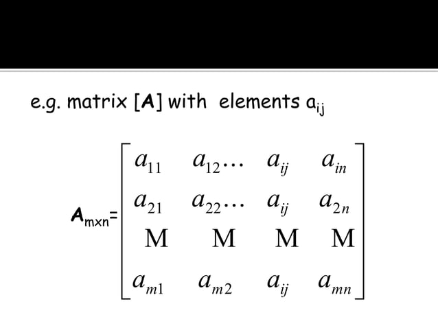 Matrices | PPTX